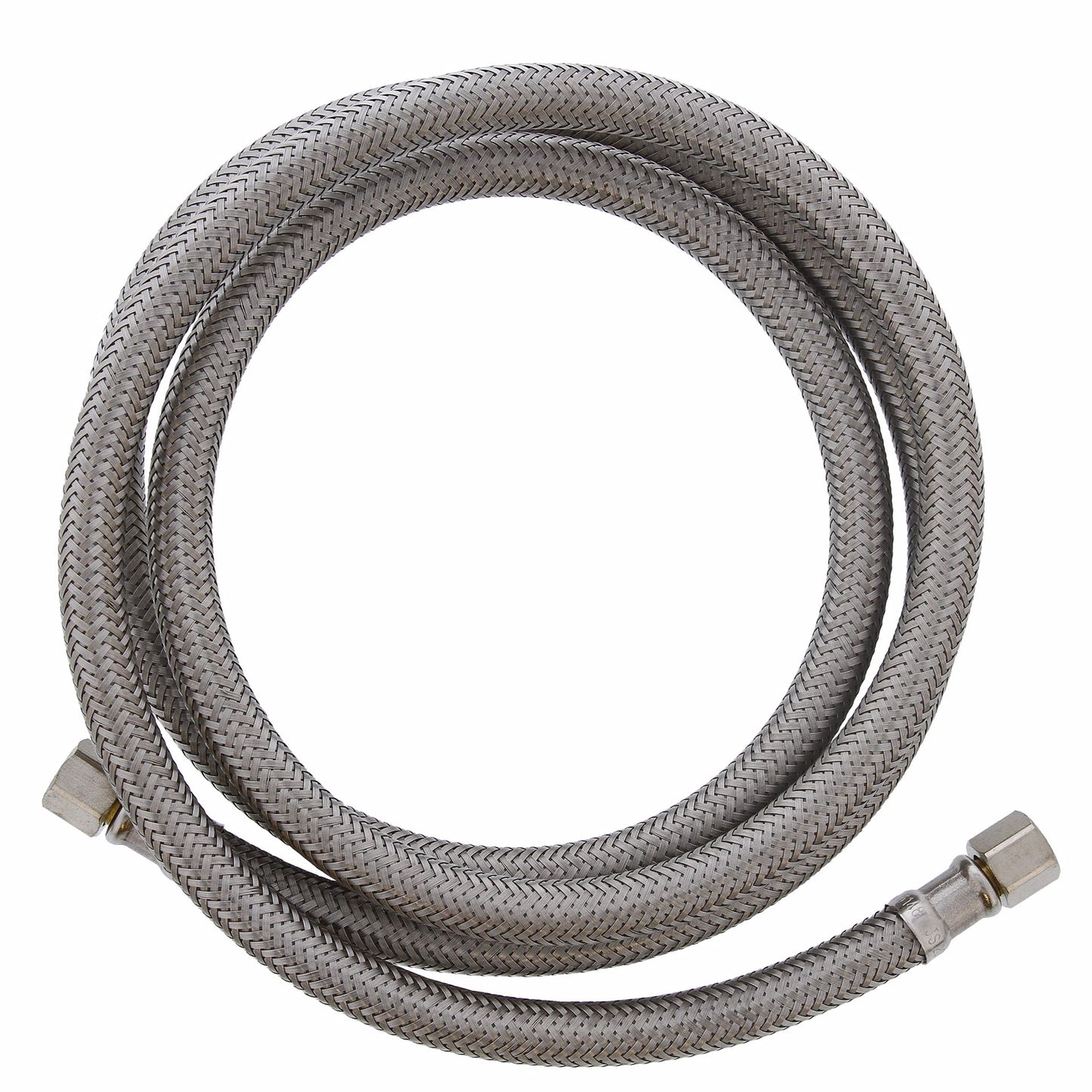 Jones Stephens S04231 1/4" Compression x 1/4" Compression x 60” Braided Stainless Steel Ice Maker Connector