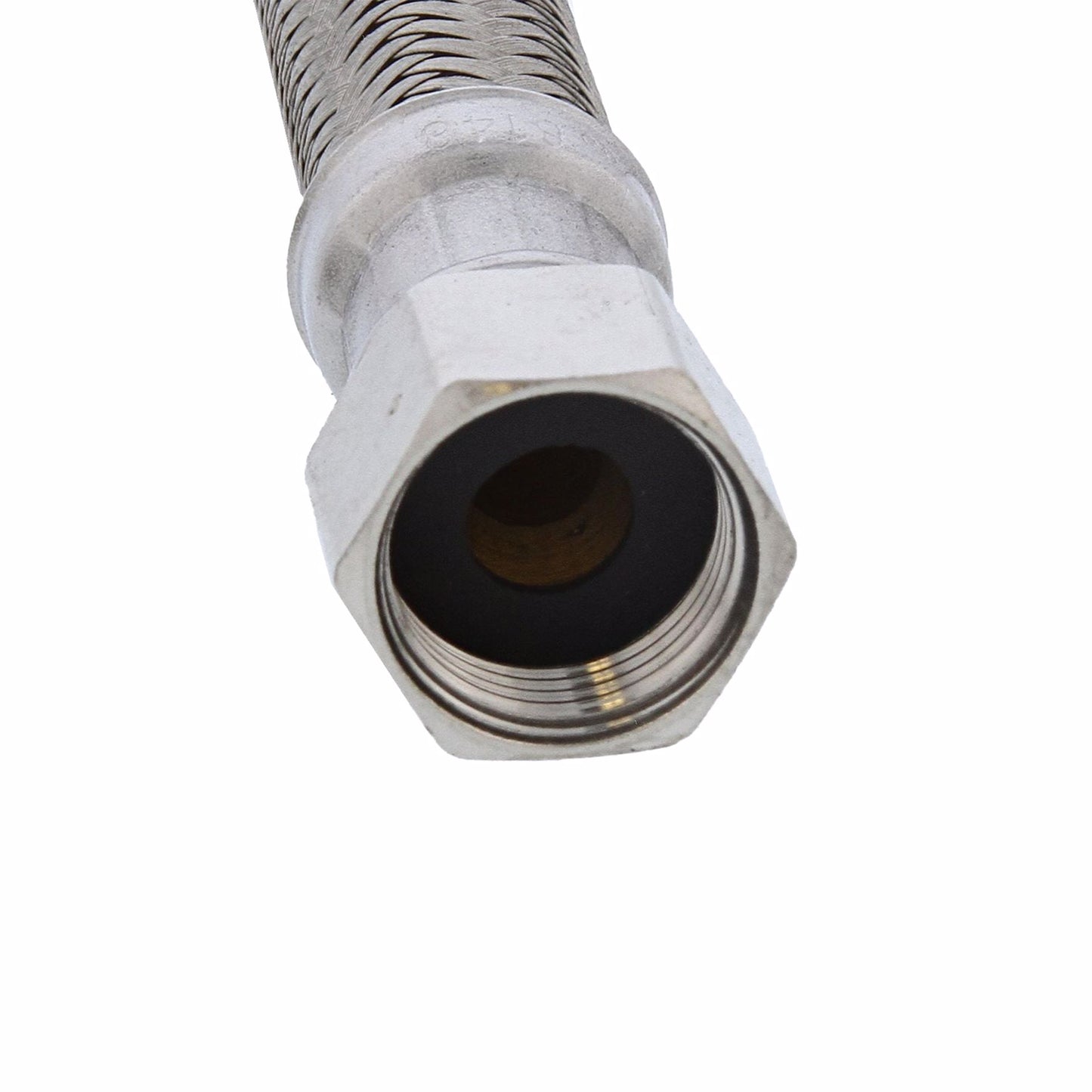 Jones Stephens S04246 3/8" Flare x 3/8" Compression x 12” Braided Stainless Steel Texas Style Faucet Connector