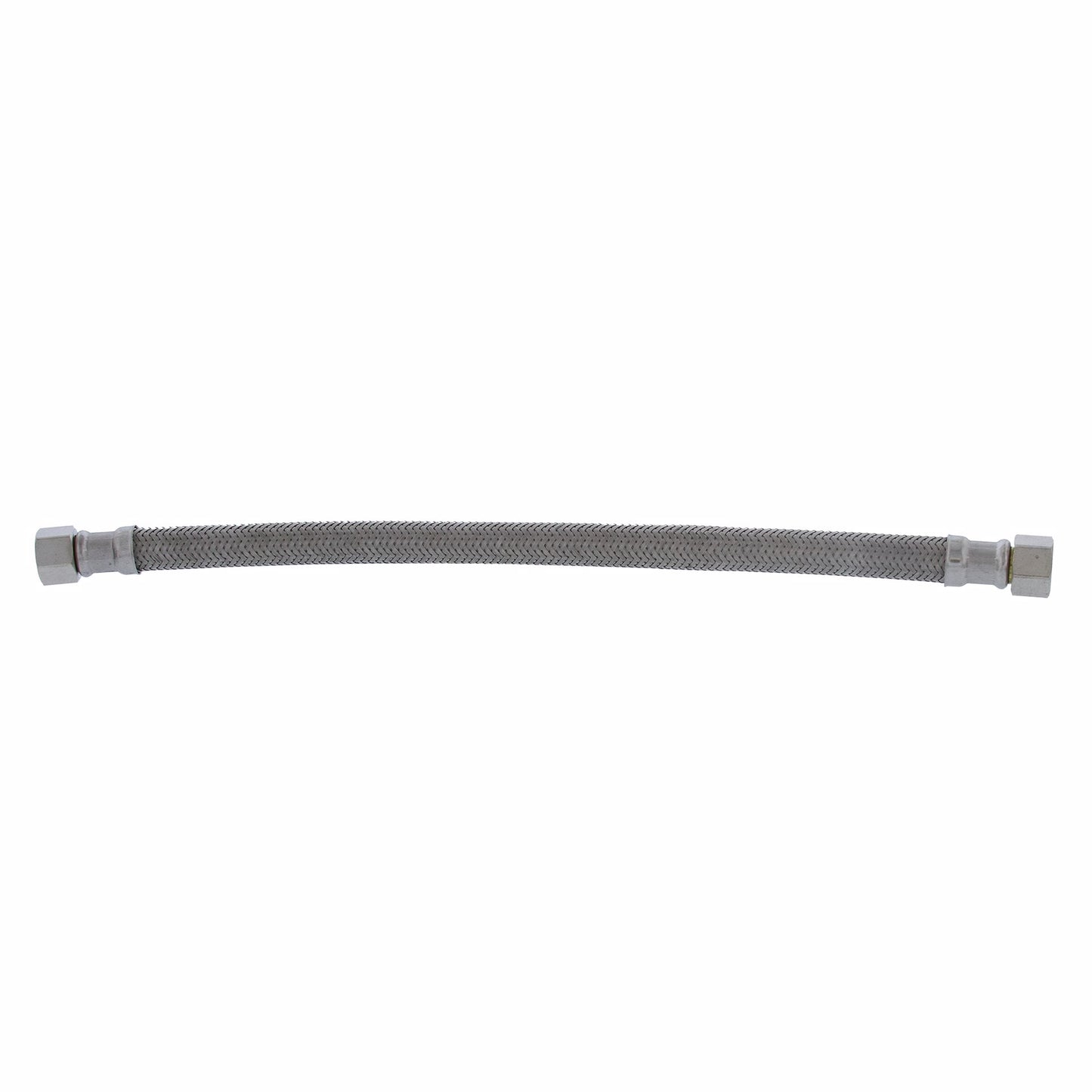 Jones Stephens S04246 3/8" Flare x 3/8" Compression x 12” Braided Stainless Steel Texas Style Faucet Connector