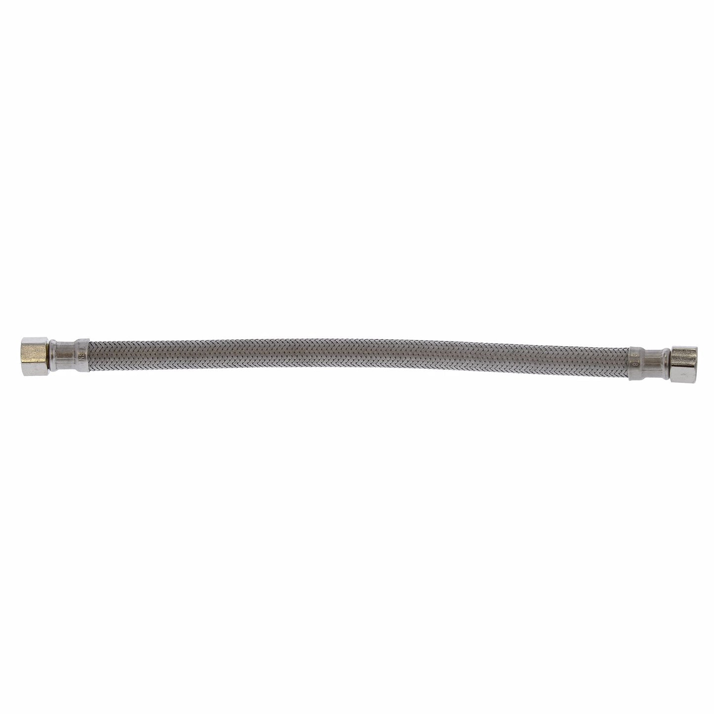 Jones Stephens S04268 3/8" Compression x 3/8” Compression x 12” Braided Stainless Steel Dishwasher Connector