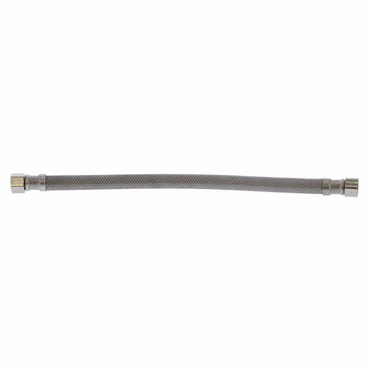 Jones Stephens S04268 3/8" Compression x 3/8” Compression x 12” Braided Stainless Steel Dishwasher Connector