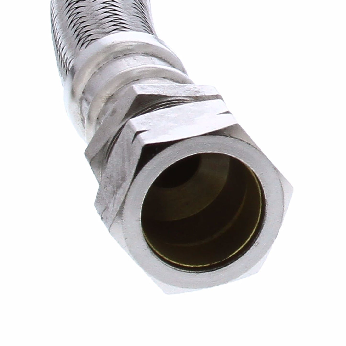 Jones Stephens S04355 3/4" FIP x 3/4" COMP x 24" Braided Stainless Steel Water Heater Connector