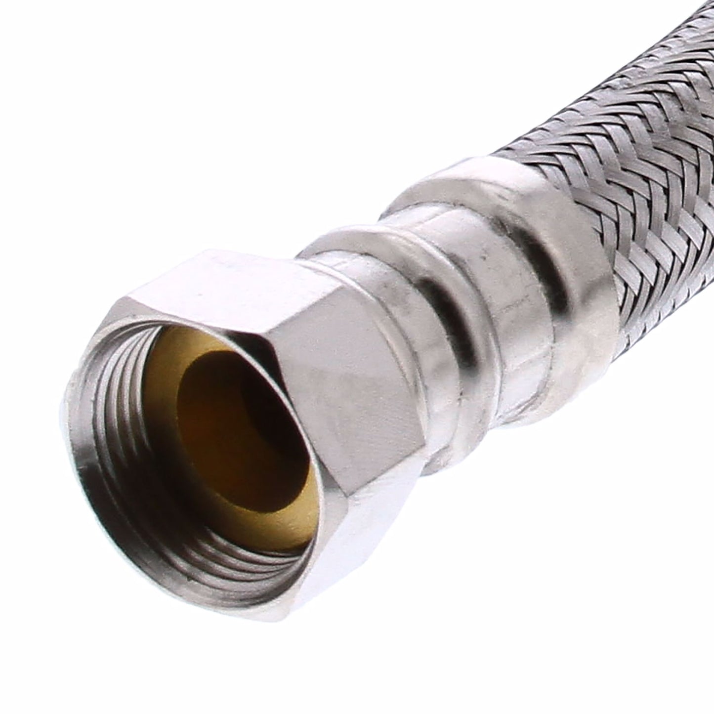 Jones Stephens S04355 3/4" FIP x 3/4" COMP x 24" Braided Stainless Steel Water Heater Connector