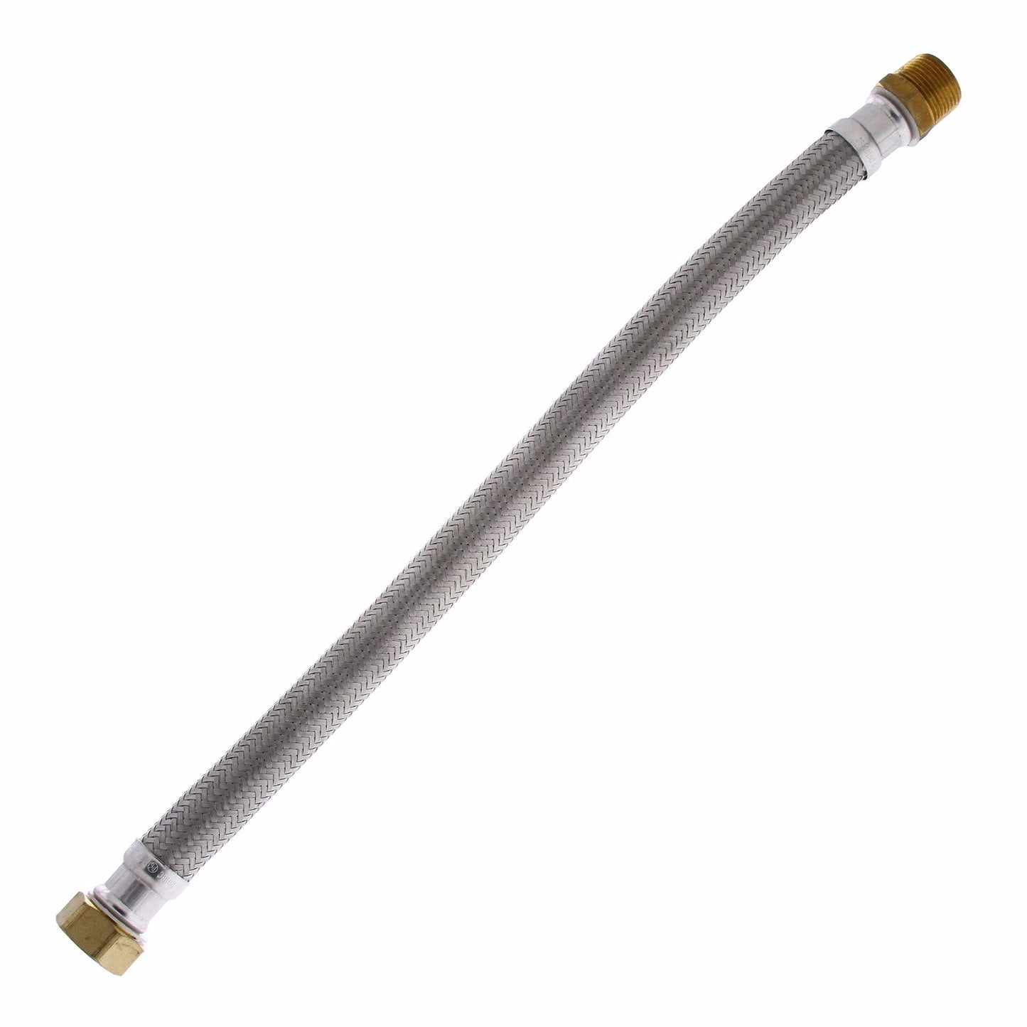 Jones Stephens S04357 3/4" FIP x 3/4" MIP x 18" Braided Stainless Steel Water Heater Connector