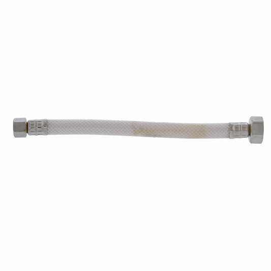Jones Stephens S04400 3/8" Compression x 1/2" FIP x 9” Vinyl Faucet Connector