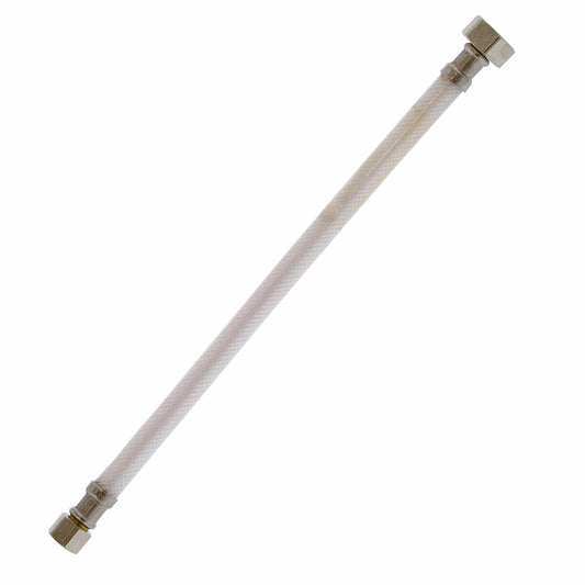 Jones Stephens S04401 3/8" Compression x 1/2" FIP x 12” Vinyl Faucet Connector