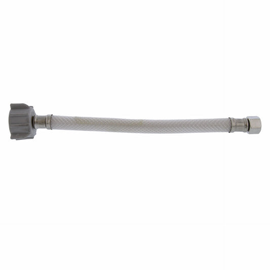 Jones Stephens S04414 3/8" Compression x 7/8" BC x 9” Flexible Vinyl Toilet Connector