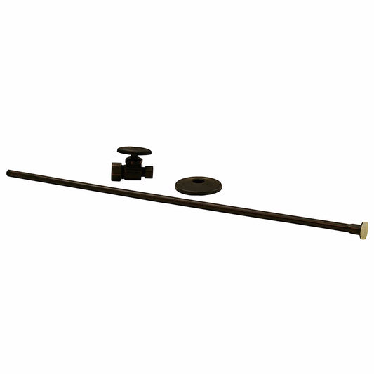 Jones Stephens S1038RB Oil Rubbed Bronze 3/8" x 20" Closet Supply and 3/8" x 5/8" Straight Stop Kit