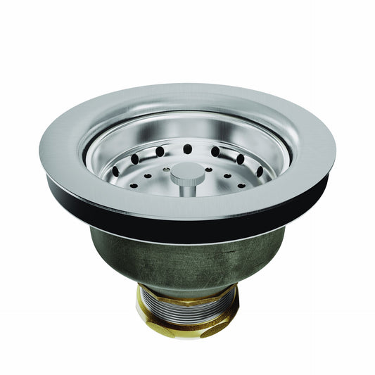 Jones Stephens S14005 Stainless Steel Basket Strainer with Snap and Lock Basket