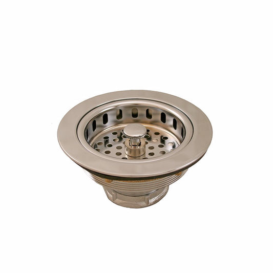 Jones Stephens S14007 Chrome Plated Brass Duo Basket Strainer