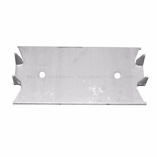 Jones Stephens S180032 1-1/2" x 3" Self-Nailing Stud Guard with 2 Holes Centered, 18 Gauge, Carton of 200
