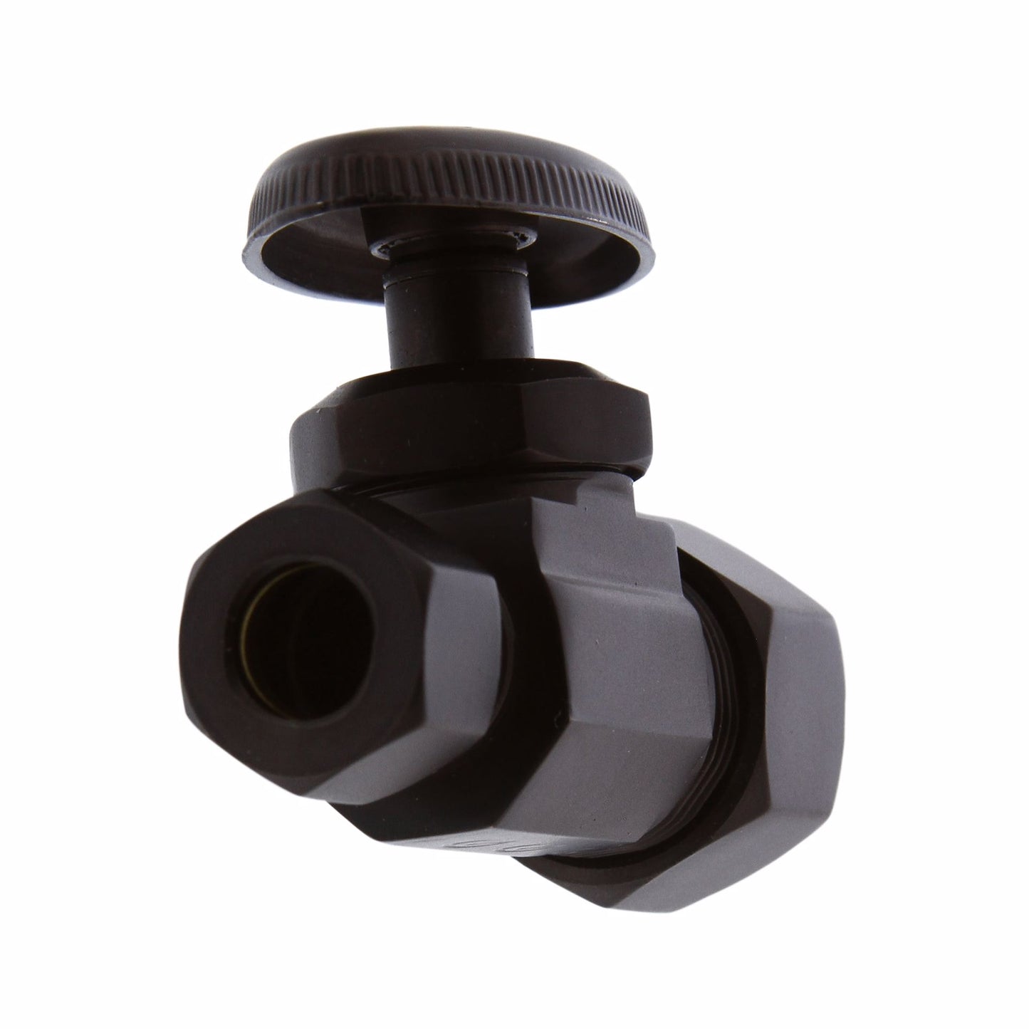 Jones Stephens S4312RB 5/8" Comp x 3/8" Comp Multi-Turn Straight Supply Stop Valve, Oil Rubbed Bronze