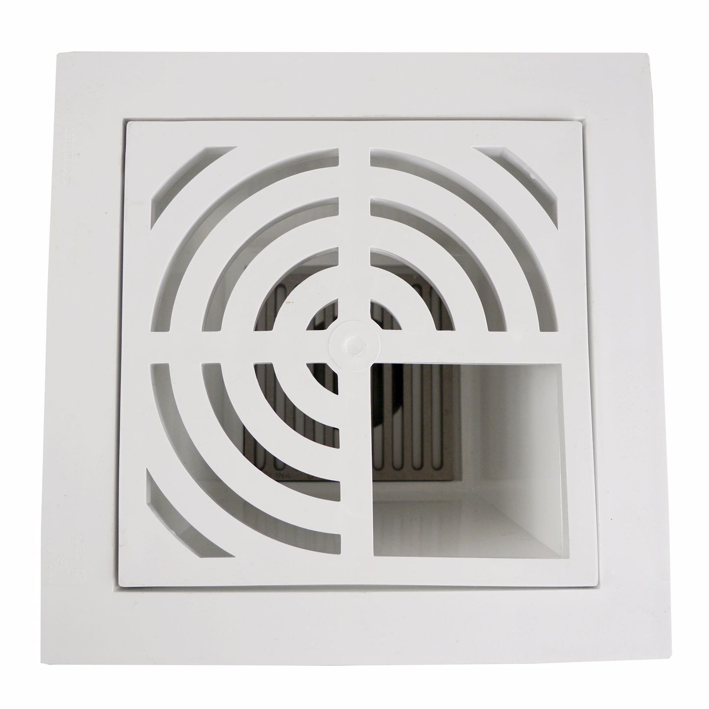 Jones Stephens S49084 4" PVC Hub Fit Floor Sink with 3/4 Top Grate and Flat Bottom Grate