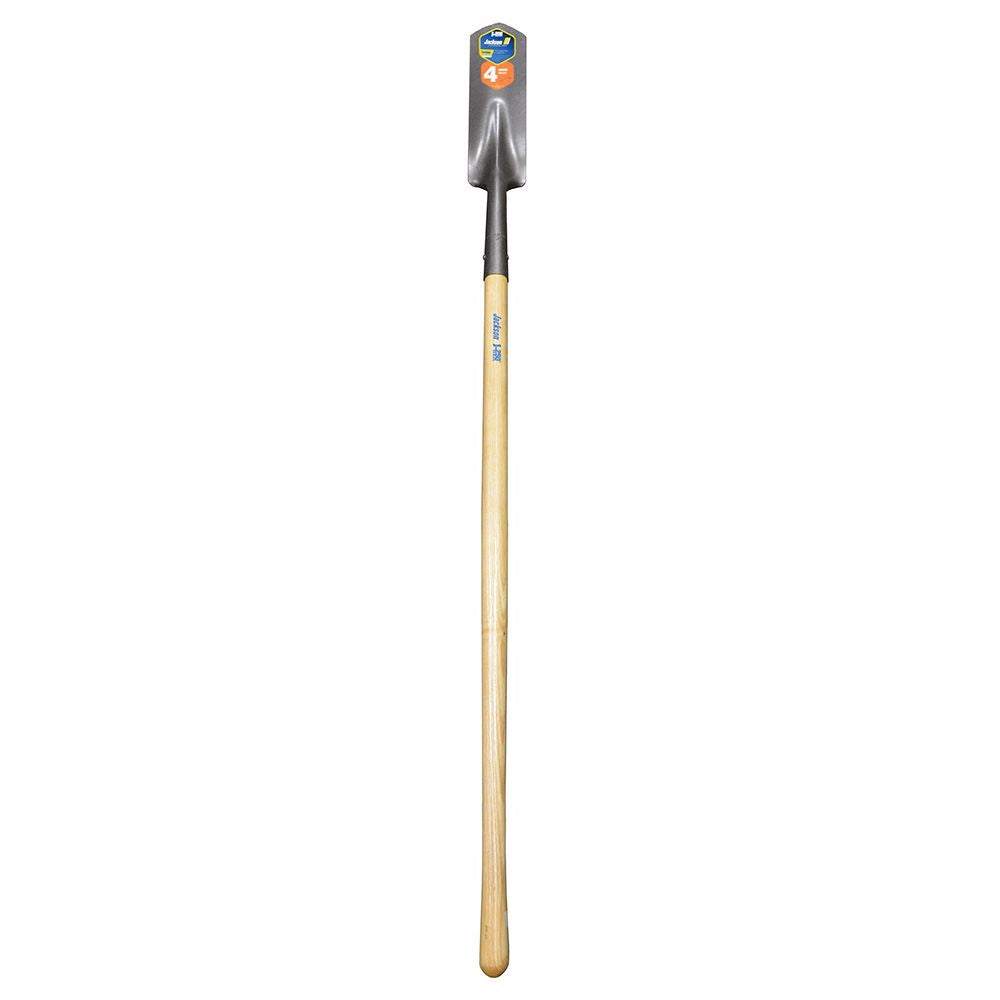 Jones Stephens S49425 Premium Grade Wood Handle Shovel, Long Handle, Trenching 4" Blade, AMES #15-566
