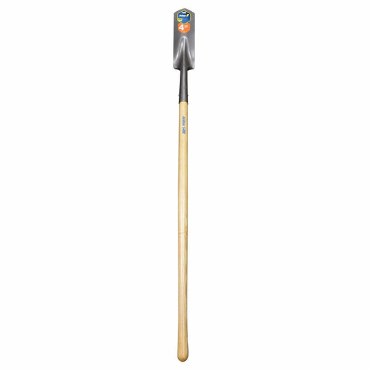 Jones Stephens S49425 Premium Grade Wood Handle Shovel, Long Handle, Trenching 4" Blade, AMES #15-566