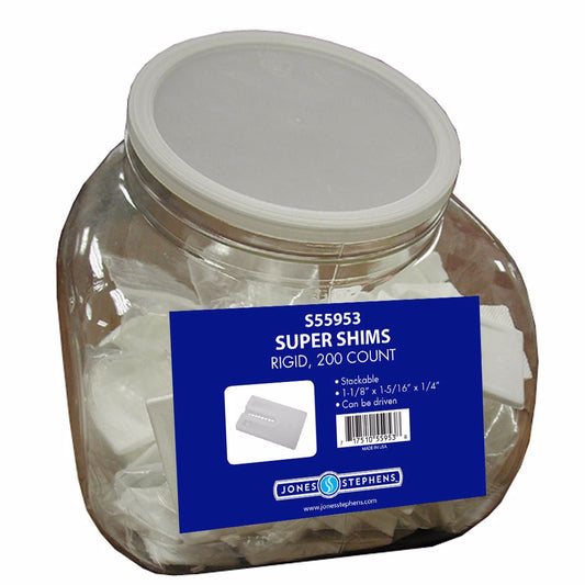 Jones Stephens S55953 Counter Display, Rigid Super Shims, 200 pcs.