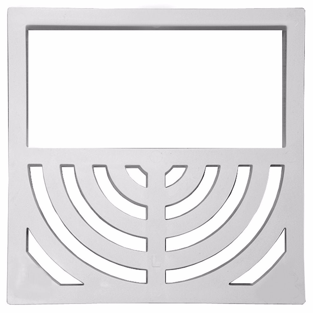 Jones Stephens S59012 PVC Half Top Grate for Floor Sink