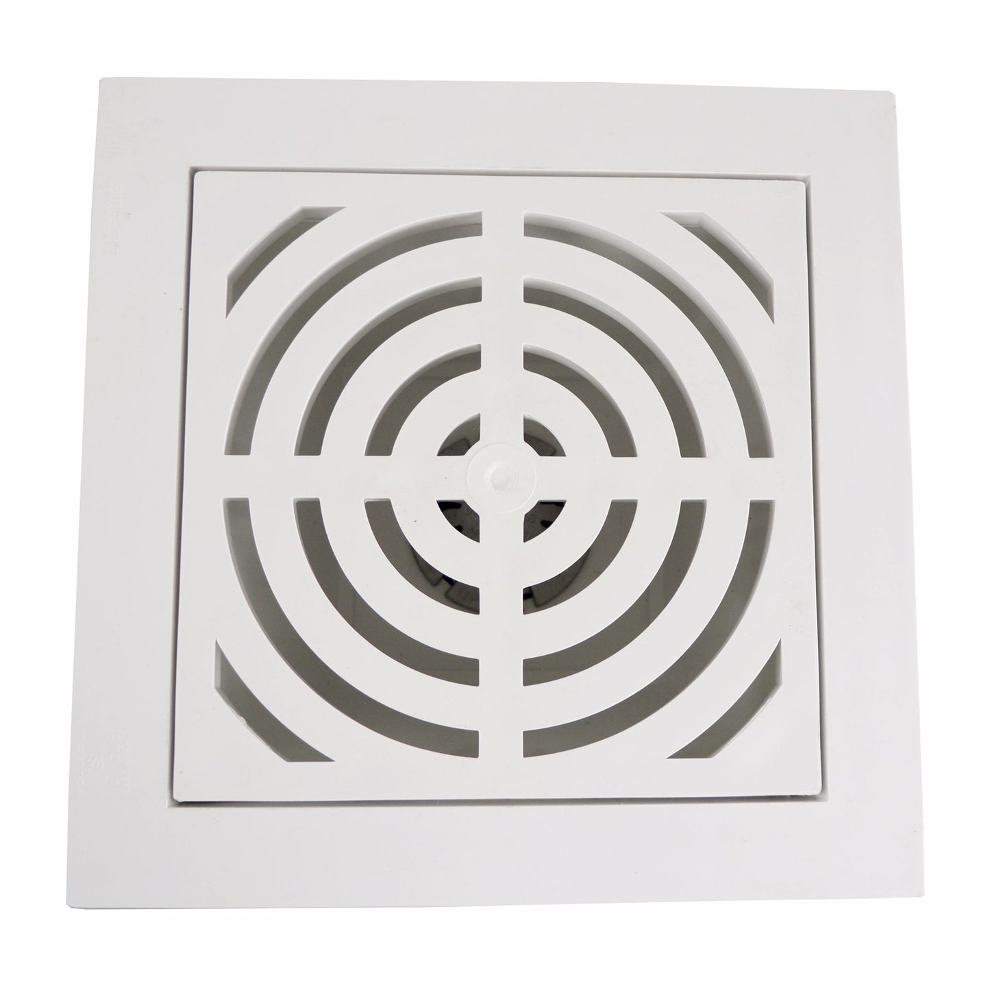 Jones Stephens S59062 2" x 3" PVC Pipe Fit Floor Sink with Full Top Grate and Dome Bottom Grate