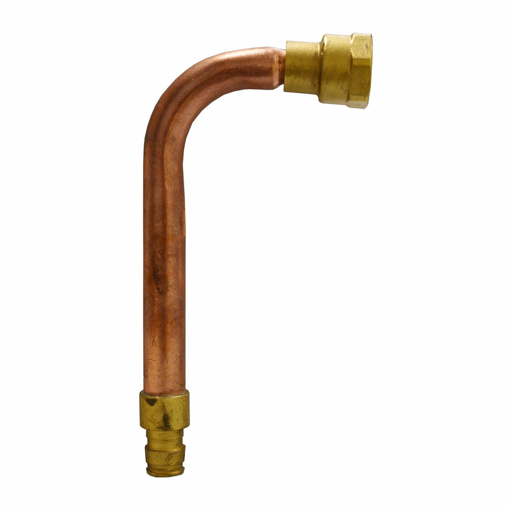 Jones Stephens S71013 ½ F1960 PEX x ½ FPT Swivel Tub/Shower Valve Connector, 6"