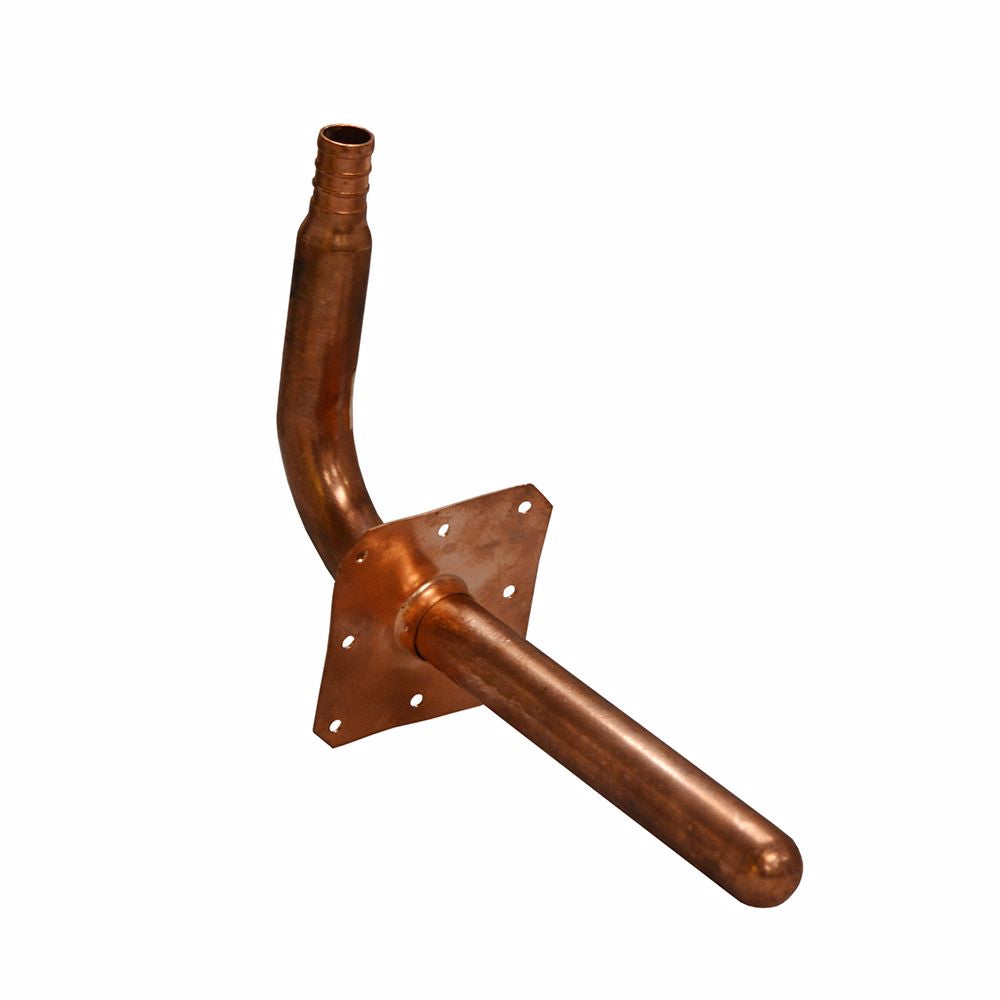 Jones Stephens S72010 ½ F1807 PEX Stub Out Elbow with Square Mounting Flange, 3-1/2" x 6"