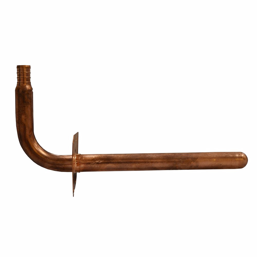 Jones Stephens S72011 ½ F1807 PEX Stub Out Elbow with Square Mounting Flange, 3-1/2" x 8"