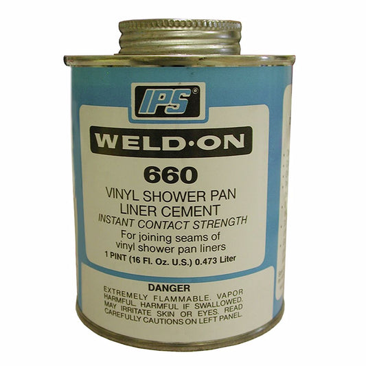 Jones Stephens S99100 1 Pint, PVC Shower Pan Liner Cement, Carton of 12