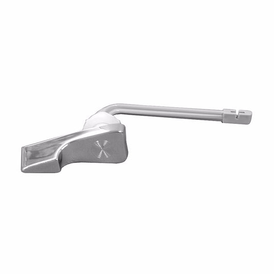 Jones Stephens T01030 Chrome Plated ABS Tank Trip Lever for American Standard® 4" Plastic Arm with Plastic Spud and Nut for Beaded Chain