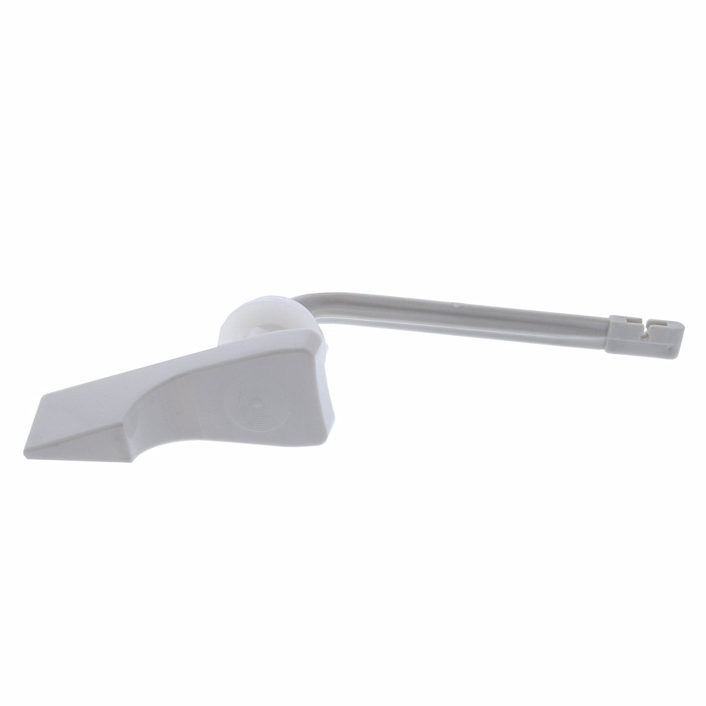 Jones Stephens T01032 White Decorative Tank Trip Lever for American Standard® 4" ABS Plastic Arm, Spud and Nut for Beaded Chain