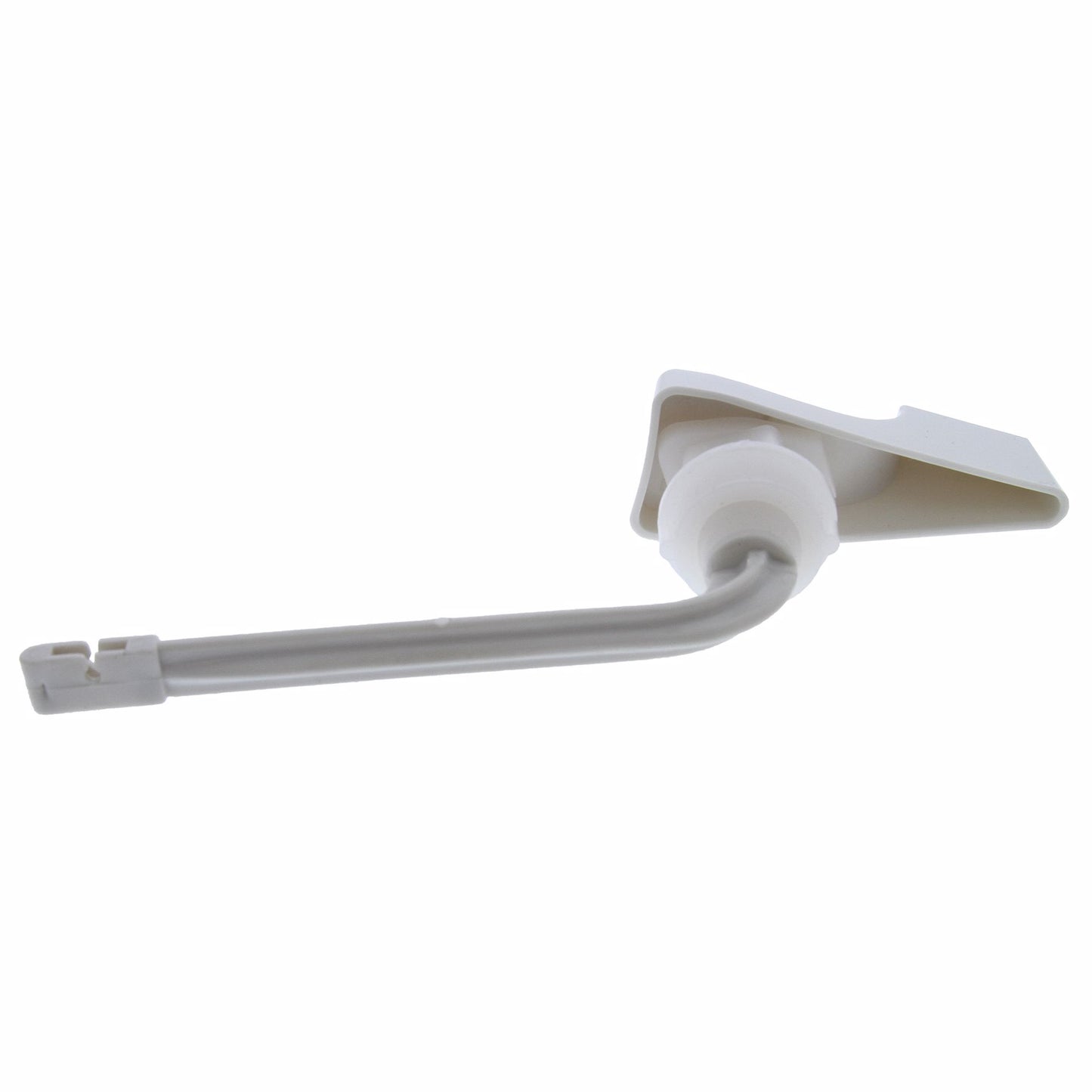 Jones Stephens T01032 White Decorative Tank Trip Lever for American Standard® 4" ABS Plastic Arm, Spud and Nut for Beaded Chain