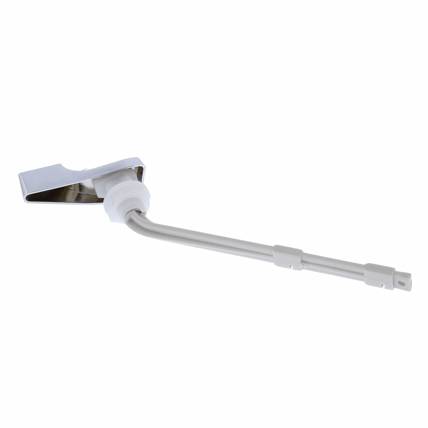 Jones Stephens T01042L Chrome Plated Tank Trip Lever fits American Standard® with 6" 45° Plastic Arm and Plastic Spud and Nut