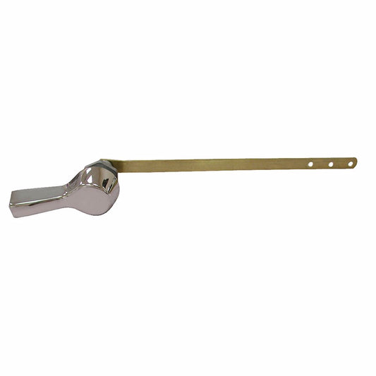 Jones Stephens T01068 Chrome Plated Fit-All Premium Tank Trip Lever 8" Flat Brass Arm with Metal Spud and Nut