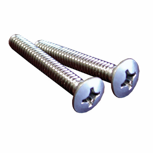 Jones Stephens T0521BN Brushed Nickel Overflow Plate Screws