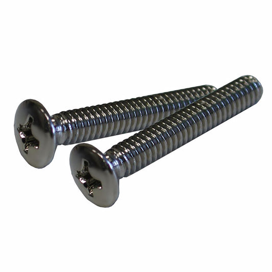 Jones Stephens T0521PN Polished Nickel Overflow Plate Screws