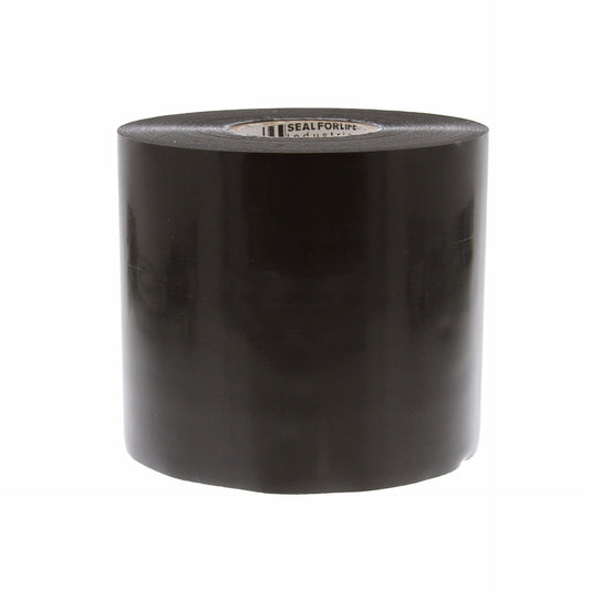 Jones Stephens T17004 4" x 100' Black Pipe Wrap Tape, 12 mil, Carton of 12