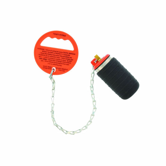 Jones Stephens T45201 2" Pressure Relief Pneumatic Test Plug with Chain