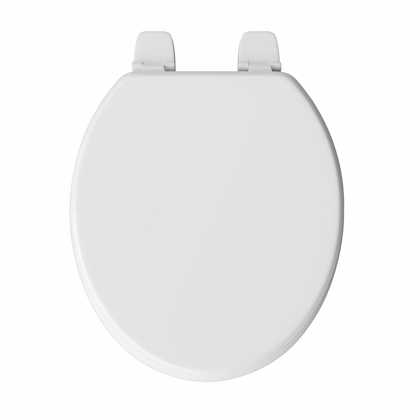 Jones Stephens U003WD00 White Deluxe Molded Wood Toilet Seat, Closed Front with Cover, Round