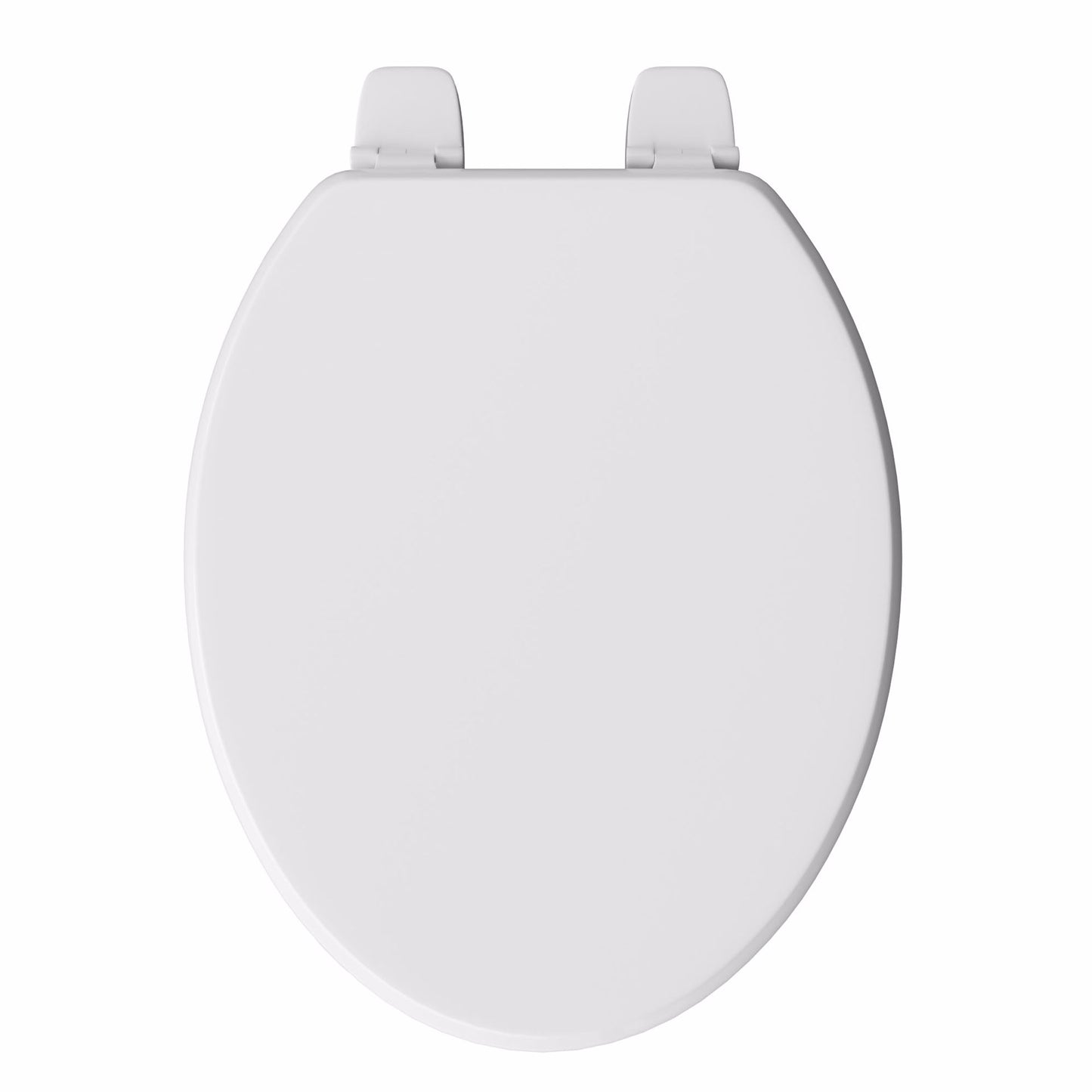 Jones Stephens U004WD00 White Deluxe Molded Wood Toilet Seat, Closed Front with Cover, Elongated