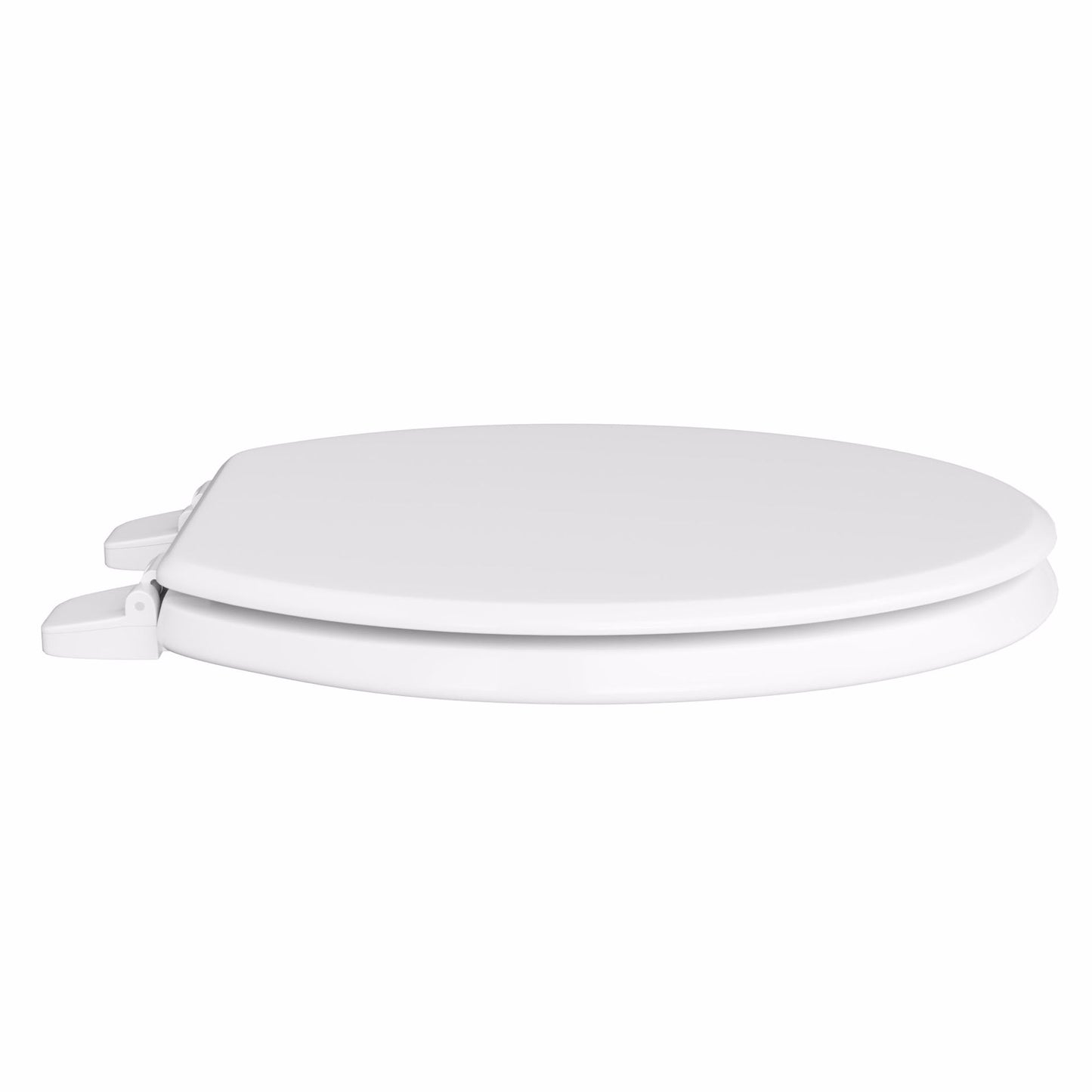 Jones Stephens U004WD00 White Deluxe Molded Wood Toilet Seat, Closed Front with Cover, Elongated