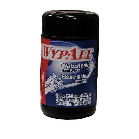 Jones Stephens B05007 Wypall Waterless Hand Wipes, 50 Count Dispenser Tub, 8 Tubs per Carton