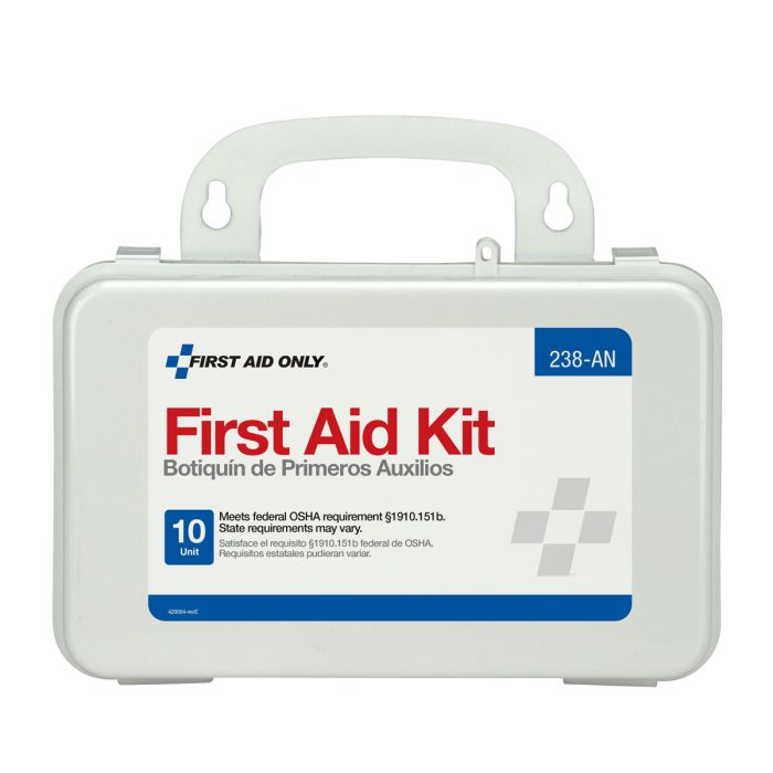 First Aid Only 238-AN 10 Unit First Aid Kit, Plastic Case