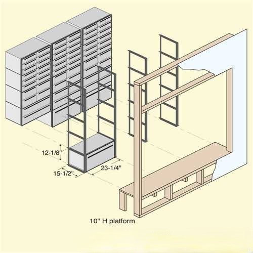 Mailboxes 2401 Salsbury Data Distribution System Aluminum Box - 1 Door