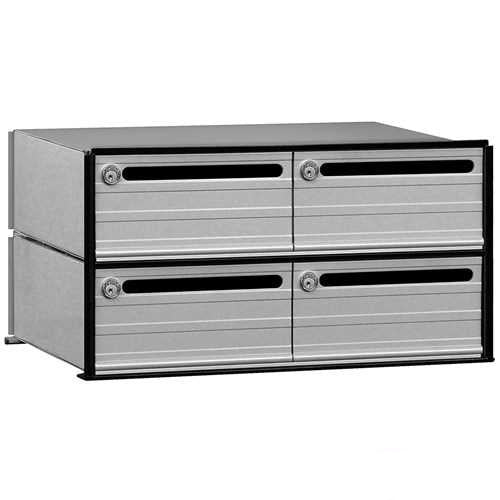 Mailboxes 2404 Salsbury Data Distribution System Aluminum Box - 4 Doors