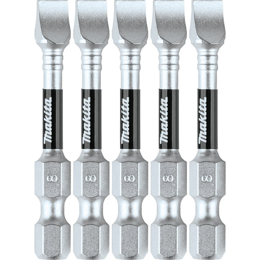 Makita E-01024 Impact XPS® #8 Slotted 2" Power Bit, 5/pk