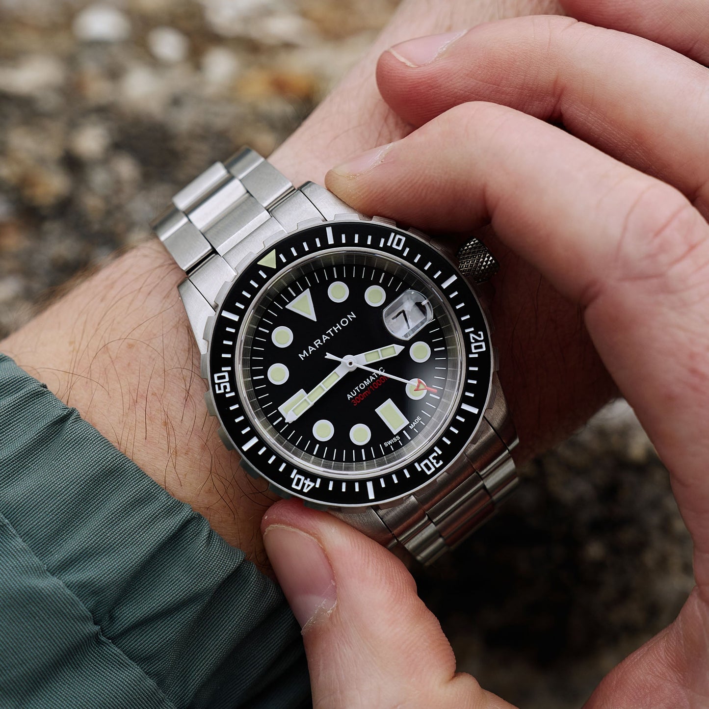Marathon WW194006SS-2001 Diver'S Watch, Automatic, Osar, Type I, SS, Col: Ss/Ssmam Steel