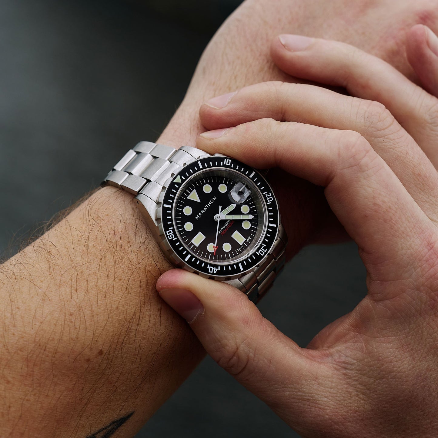Marathon WW194006SS-2001 Diver'S Watch, Automatic, Osar, Type I, SS, Col: Ss/Ssmam Steel