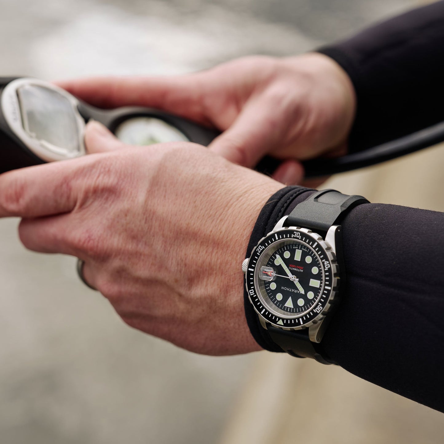 Marathon WW194006SS-2030 Diver'S Watch, Automatic, Osar, Type I, 41Mm, SS, Colour: Ss/Bkss 3Pc Rubber