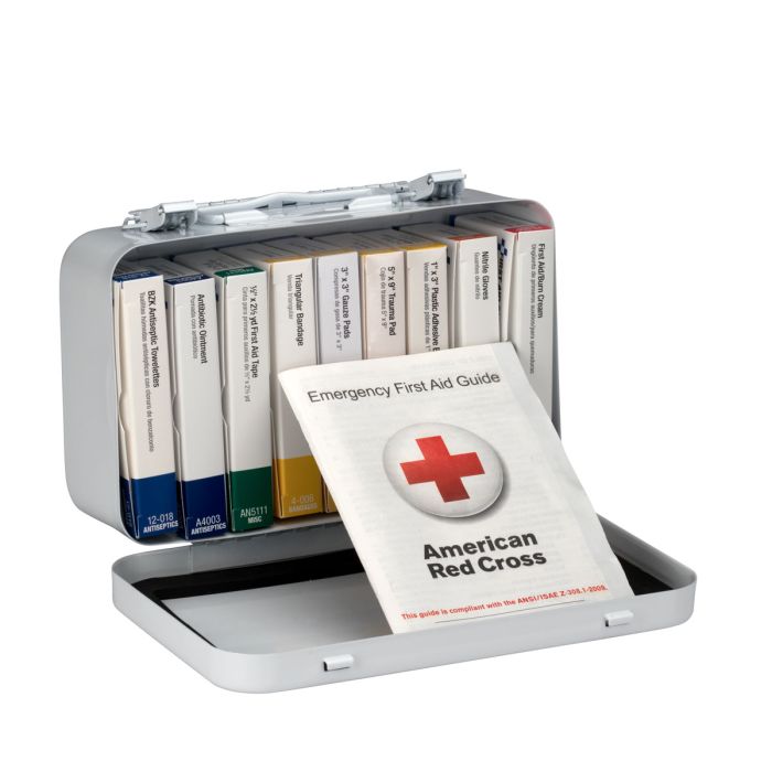 First Aid Only 240-AN 10 Unit First Aid Kit, Metal Case