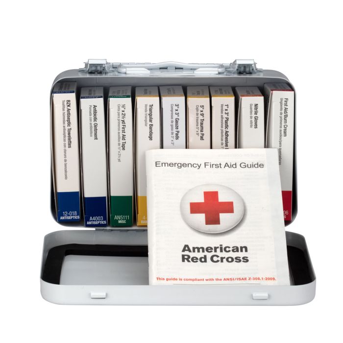 First Aid Only 240-AN 10 Unit First Aid Kit, Metal Case