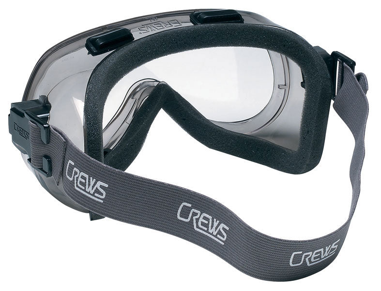 MCR Safety 2410F 24 Series Safety Goggles with Clear Lens UV-AF® Anti-Fog Coating Adjustable Elastic Strap Foam Lined (1 Pair)