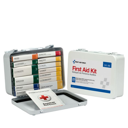 First Aid Only 241-AN 16 Unit First Aid Kit, Metal Case